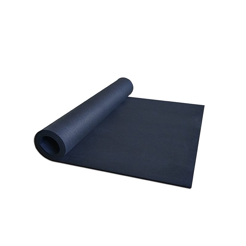 All Black Rubber Flooring Rolls For Gym