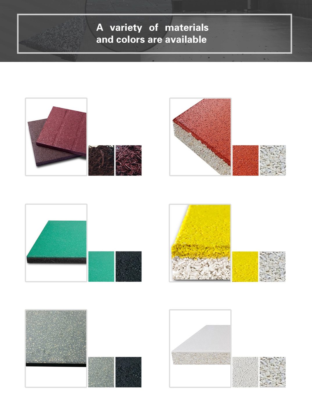 Shooting Range Odor-free Protective Rubber Mat detailed technical sheet 3