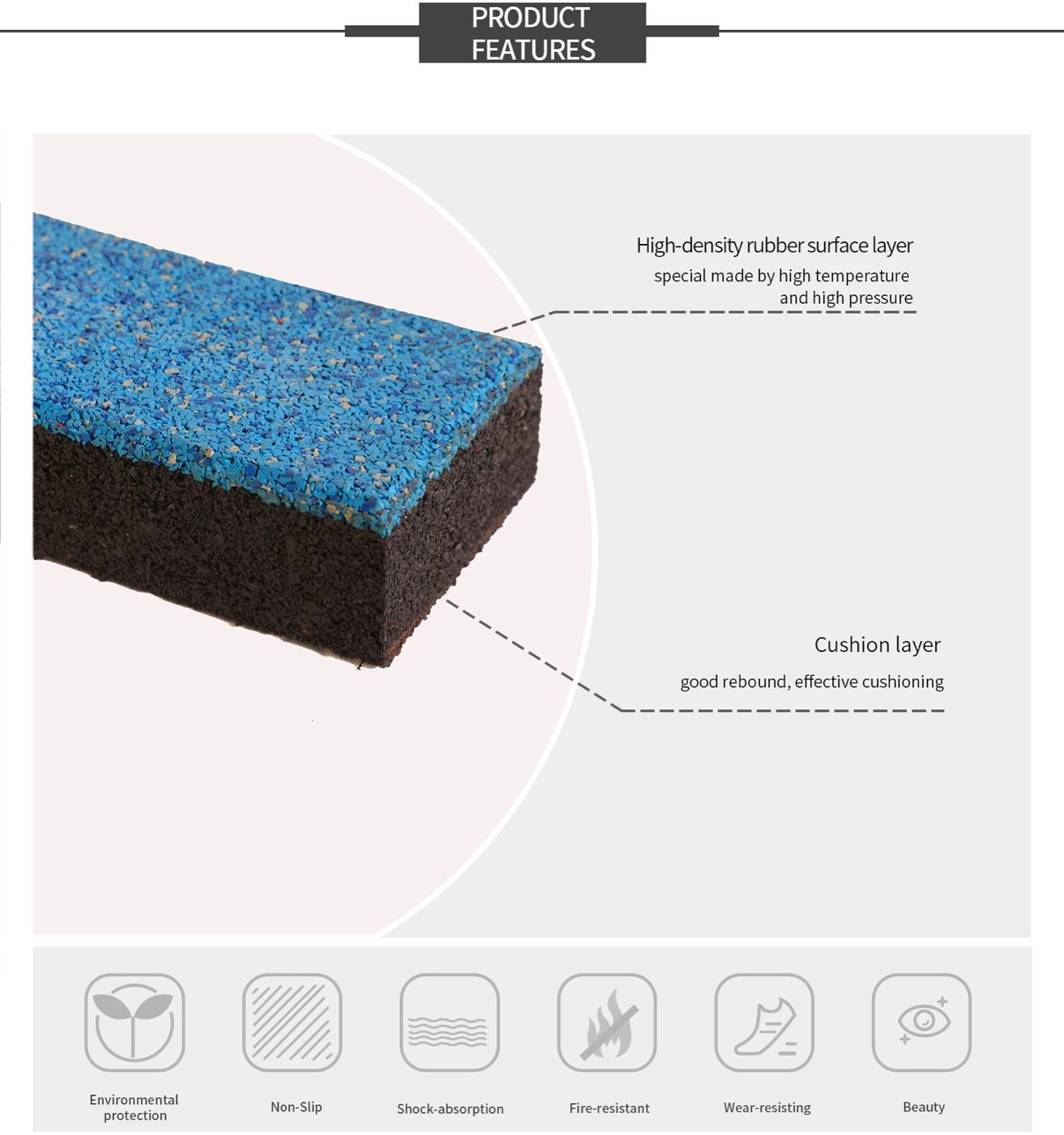 Brick Tile(T-GR-B-EBS) detailed technical sheet 2