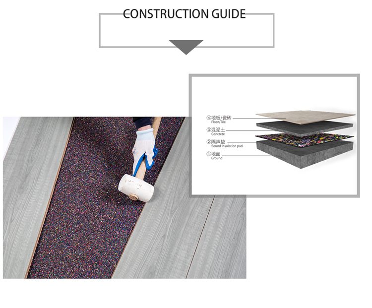 Pearl black low density rubber roll detailed technical sheet 5