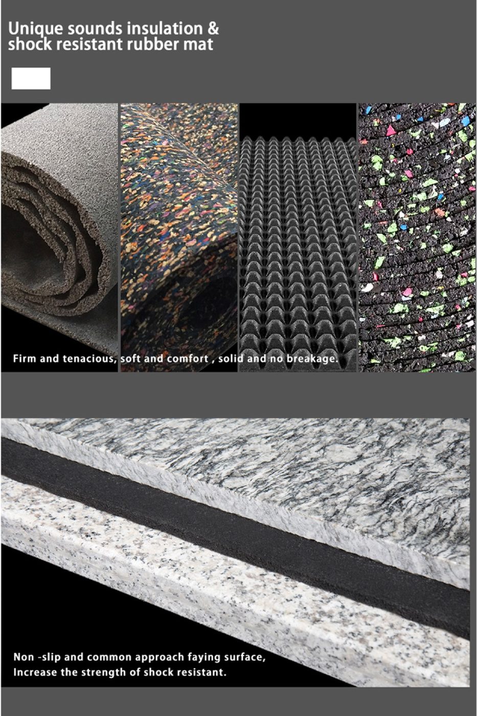 Pearl black low density rubber roll detailed technical sheet 6