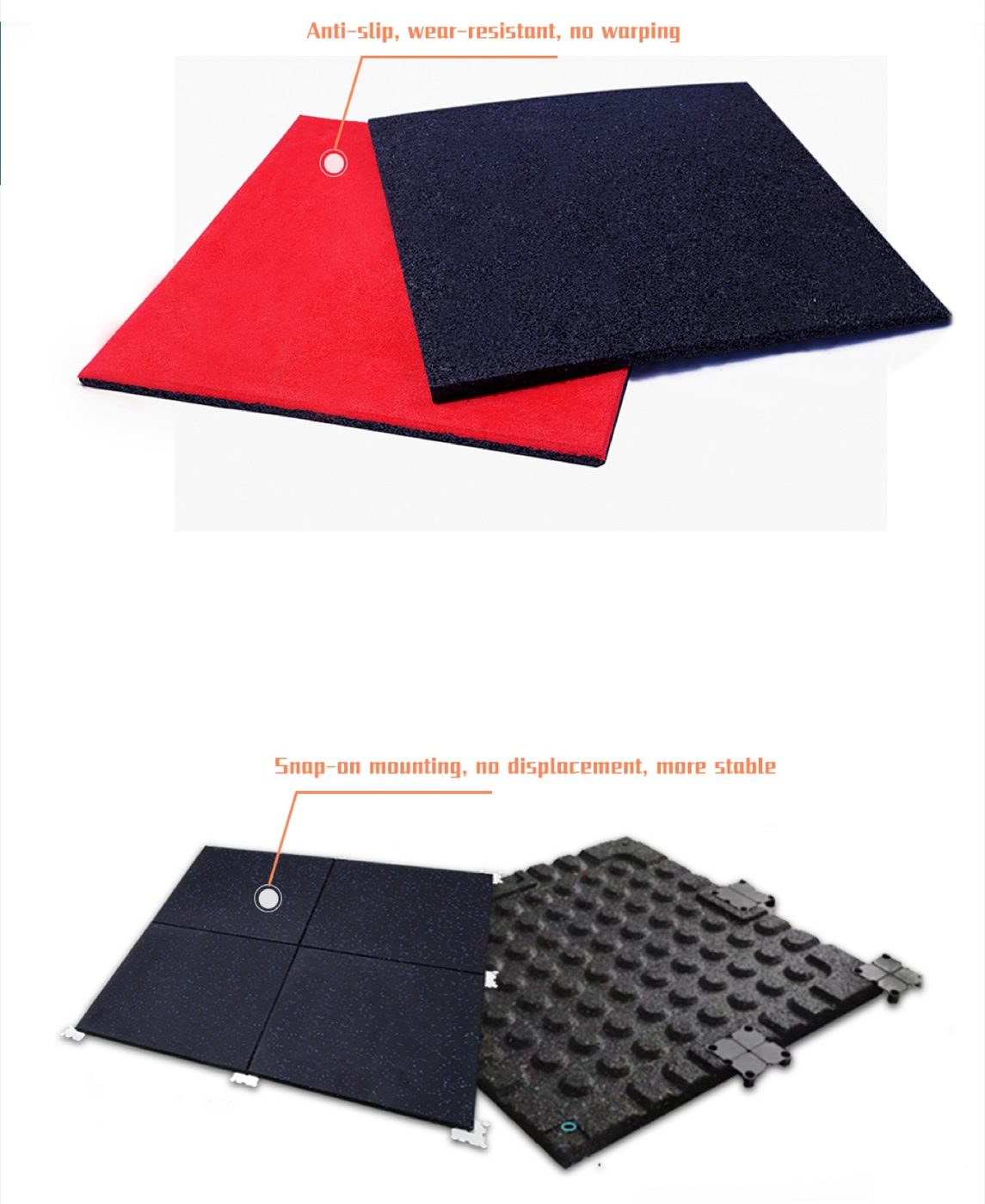 Lattice Bottom Rubber Floor Tile detailed technical sheet 4
