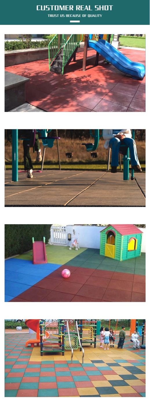 Outdoor Rubber Tile for Playground Flooring detailed technical sheet 6