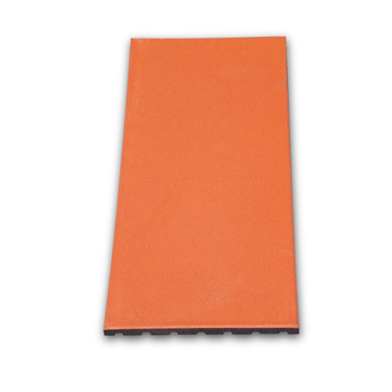 High elastic composite rubber tile with grid bottom detailed technical sheet 2