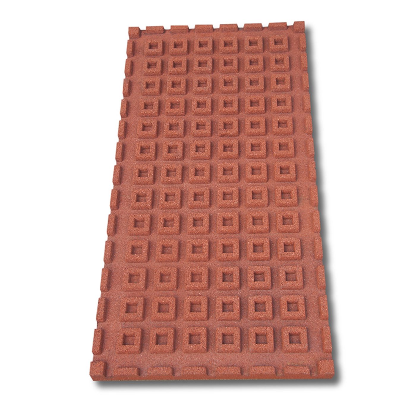 High elastic composite rubber tile with grid bottom detailed technical sheet 4